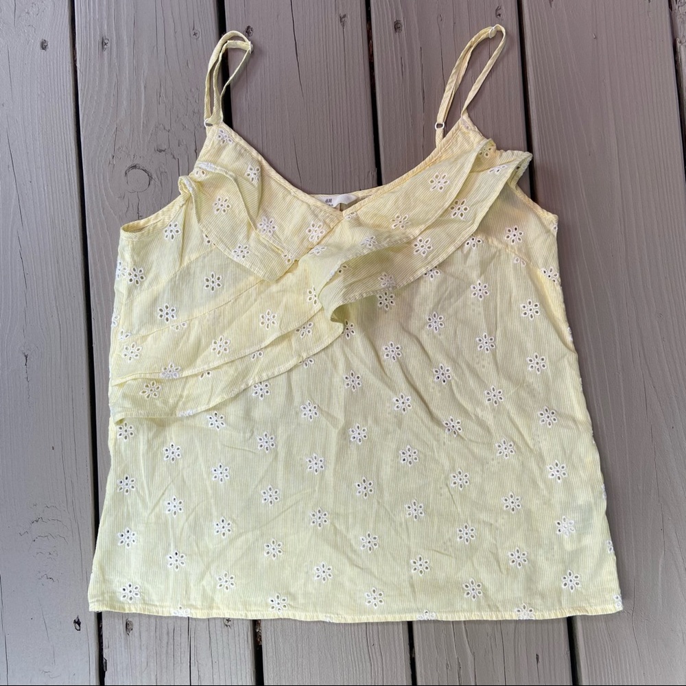 H&M Yellow Daisy Tank Top